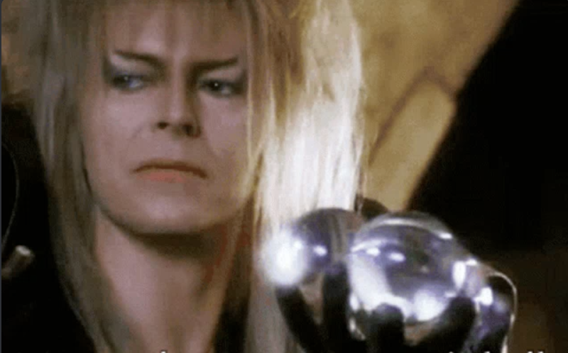 David Bowie as Meme School Chancellor